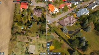 Fragment chmury punktów LiDAR