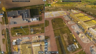 Fragment chmury punktów LiDAR